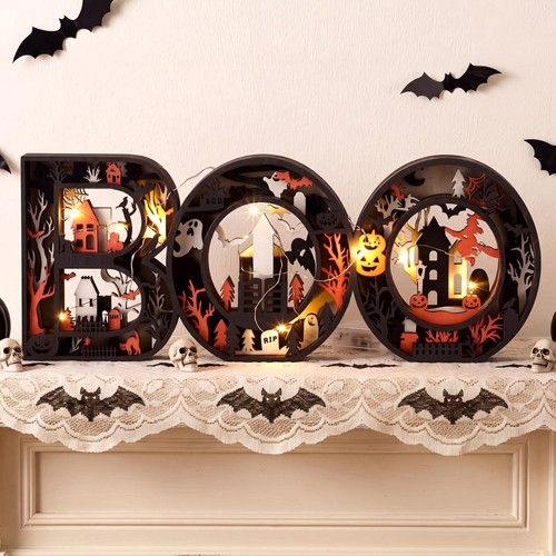 Halloween boo marquee sign - marquee,